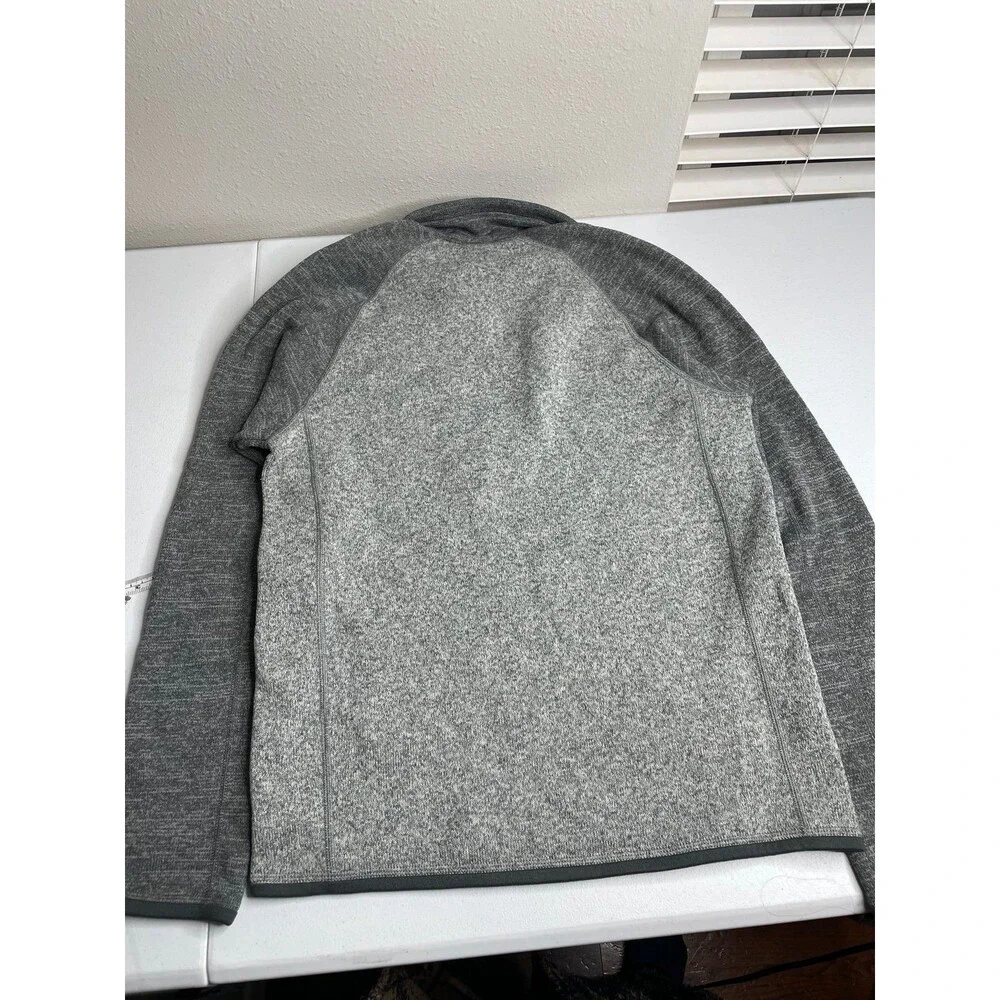 Patagonia Gray Fleece Quarter Zip Pullover Recycled Worn Wear Small